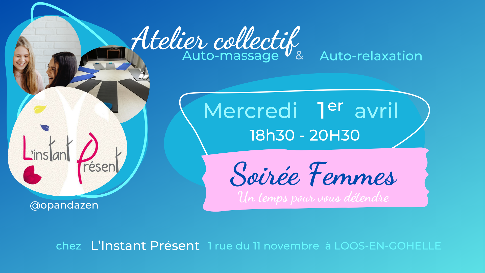 atelier soirée femmes massage